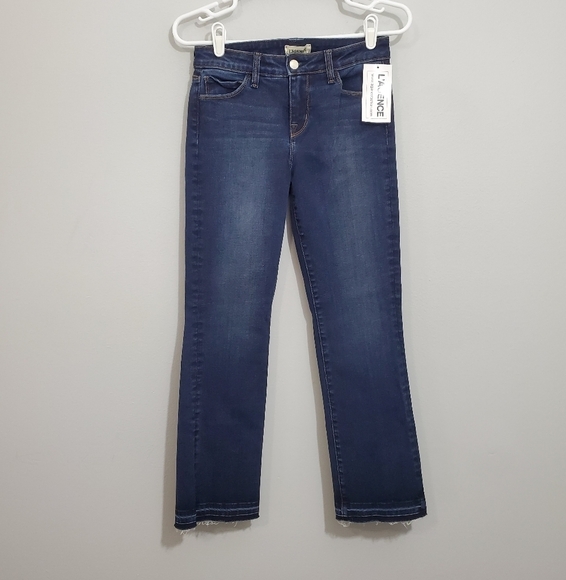 NWT L'Agence Cropped Raw Hem Jeans - Picture 1 of 4